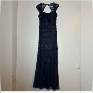 Cache Maxi Sequin Beaded Formal gown  Dress size 10